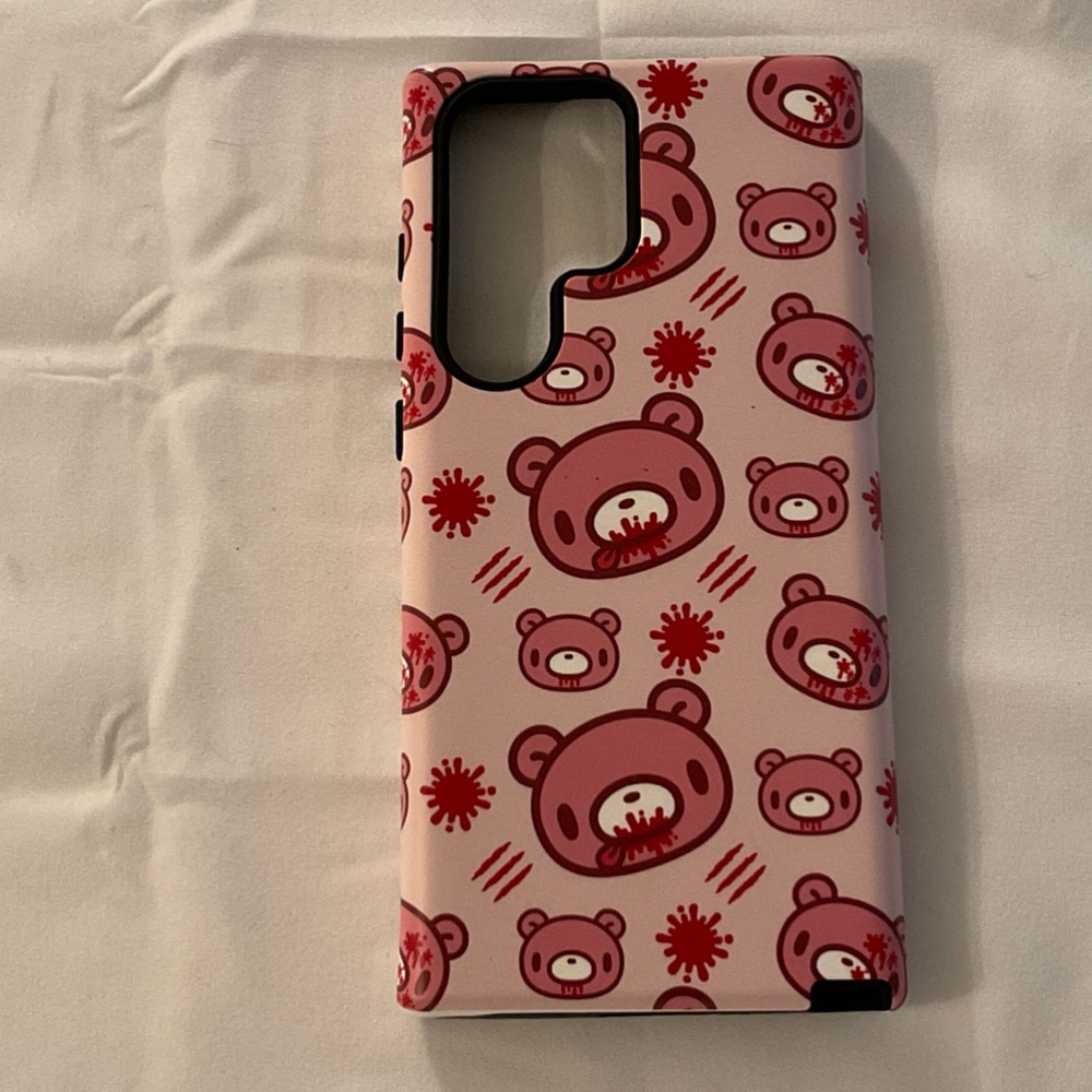 Samsung Galaxy S23 Ultra - Pink Bear Tough Phone Case in Matte Finish